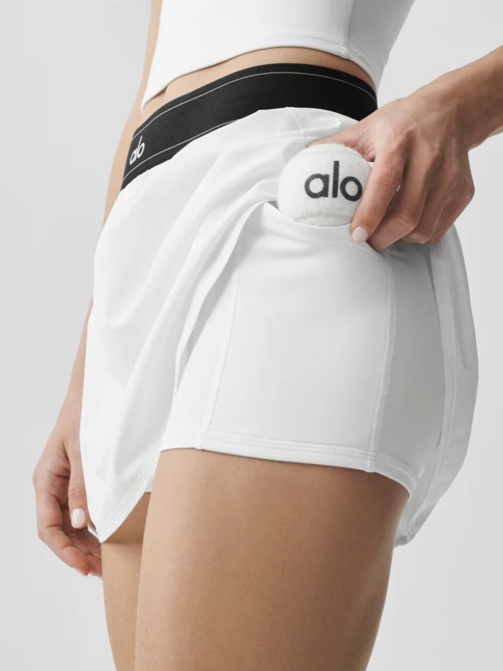 NWT☀️ALO Yoga Match Point Tennis Skirt🤍White - Picture 9 of 11